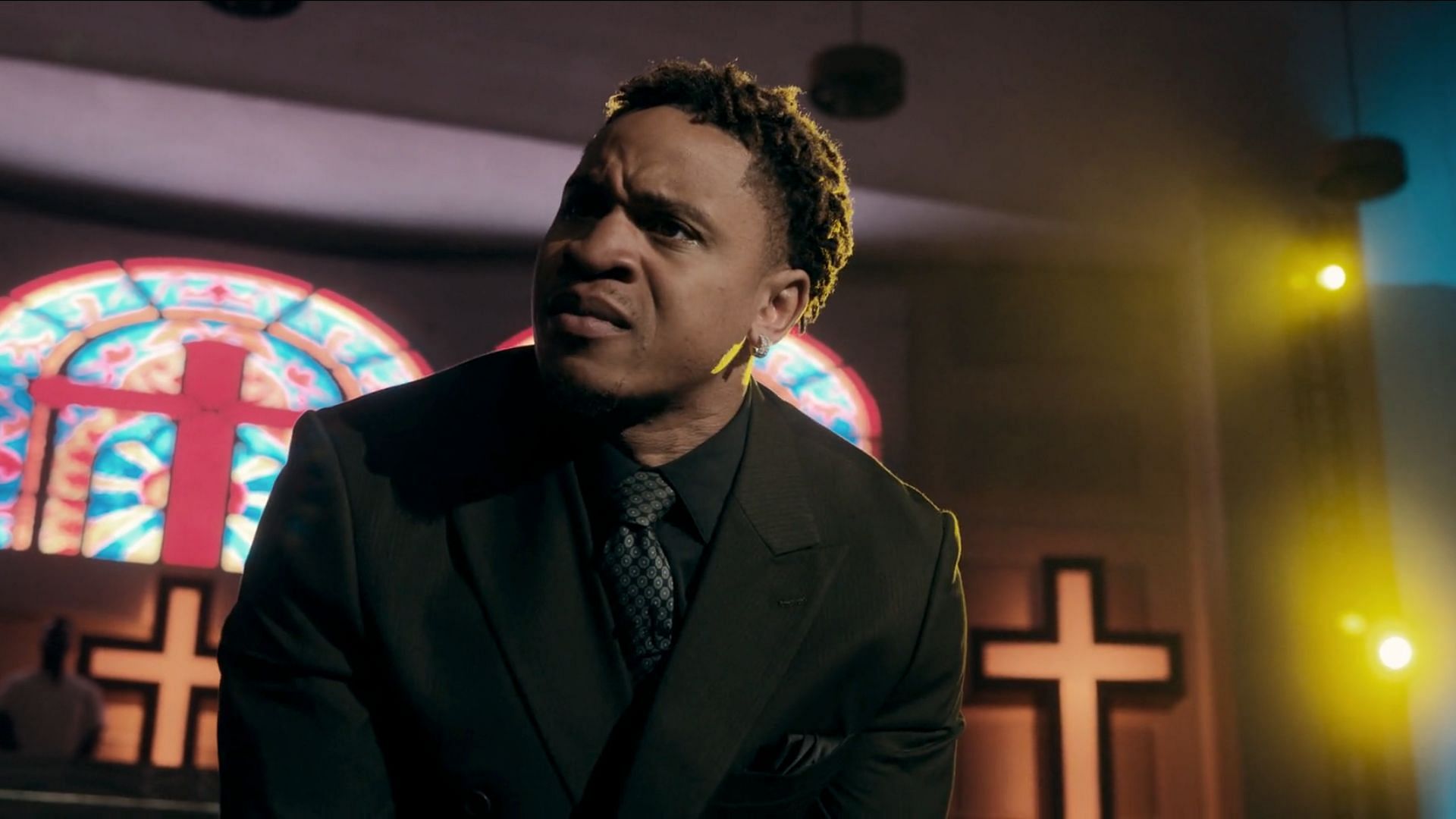 Charles gives the sermon in The Chi season 7 episode 2 (Image via Paramount+)